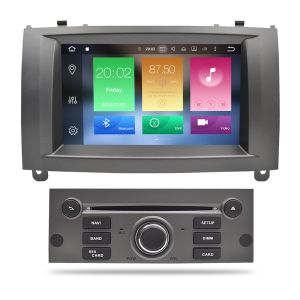Autoradio Homologado PEUGEOT para el modelo 407 años del 2004-10 Procesador 8 Nucleos (128+8) Android 11 - Pantalla 9" con DVD-WIFI-GPS-BT-Procesador Audio DSP, Carplay Inalambrico y Android Auto + CamRet + TV Full HD (Importación 10D) PREMIUM series