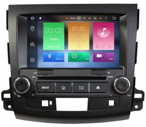Autoradio Homologado MITSUBISHI OUTLANDER 2006-12 Procesador 8 Nucleos (128+8) Android 11 - Pantalla 8" con DVD-WIFI-GPS-BT-Procesador Audio DSP, Carplay Inalambrico y Android Auto + CamRet + TV Full HD (Importación 10D) PREMIUM series