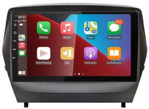 Autoradio para HYUNDAI TUCSON años 2009-14, Procesador 4 Nucleos (64+2) Android 13 - Pantalla 10" con CARPLAY y ANDROID AUTO Inalambrico + WIFI-GPS-BT (EN STOCK) QUAD64+2RAM-KBT SERIES