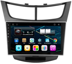 Autoradio Homologado CHEVROLET SAIL 2014-18 Procesador 8 Nucleos (128+8) Android 11 - Pantalla 10.1" con WIFI-GPS-BT-Procesador Audio DSP, Carplay Inalambrico y Android Auto + CamRet + TV Full HD (Importación 10D) PREMIUM series