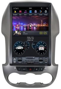 Autoradio Homologado FORD RANGER 2011-14 Procesador 8 Nucleos (64+4) Sistema Android 11 - Pantalla Tesla Style 12.1" Vertical con GPS-BT-USB-WIFI-Carplay +Camara (Para IMPORTACIÓN) PREMIUM Series