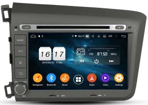 Autoradio Homologado HONDA CIVIC 2012-16 (Tipo2) Procesador 8 Nucleos (128+8) Android 11 - Pantalla 8" con DVD-WIFI-GPS-BT-Procesador Audio DSP, Carplay Inalambrico y Android Auto + CamRet + TV Full HD (Importación 10D) PREMIUM series