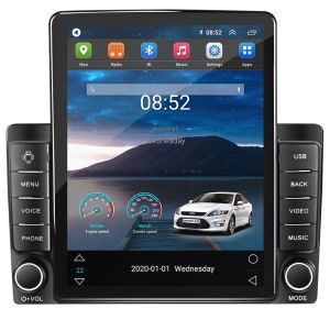 Autoradio Universal Tesla Procesador 8 Nucleos (64+4) Android 10 - Pantalla VERTICAL 9.8" Tecnologia Ips - Carplay - WIFI-GPS-BT-Procesador Audio DSP +Cam (IMPORTACION 7D)