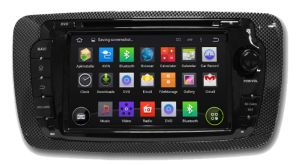 Autoradio Homologado SEAT IBIZA 2008-15 Procesador 8 Nucleos (128+8) Android 11 - Pantalla 7" con DVD-WIFI-GPS-BT-Procesador Audio DSP, Carplay Inalambrico y Android Auto + CamRet + TV Full HD (Importación 10D) PREMIUM series