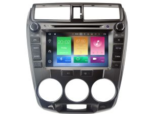 Autoradio Homologado HONDA CITY 2008-12 Procesador 8 Nucleos (128+8) Android 11 - Pantalla 8" con DVD-WIFI-GPS-BT-Procesador Audio DSP, Carplay Inalambrico y Android Auto + CamRet + TV Full HD (Importación 10D) PREMIUM series