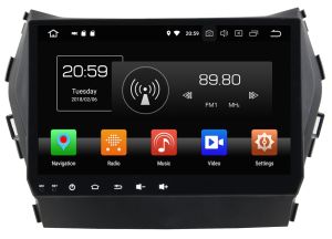 Autoradio Homologado HYUNDAI SANTA FE 2013-17 Procesador 8 Nucleos (128+8) Android 11 - Pantalla 9" con WIFI-GPS-BT-Procesador Audio DSP, Carplay Inalambrico y Android Auto + CamRet + TV Full HD (Importación 10D) PREMIUM series