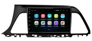 Autoradio Homologado HYUNDAI SONATA 2016-23 Procesador 8 Nucleos (128+8) Android 11 - Pantalla 9" con WIFI-GPS-BT-Procesador Audio DSP, Carplay Inalambrico y Android Auto + CamRet + TV Full HD (Importación 10D) PREMIUM series