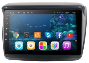 Autoradio Homologado MITSUBISHI L200 2010-16 Procesador 8 Nucleos (128+8) Android 11 - Pantalla 10.2" con WIFI-GPS-BT-Procesador Audio DSP, Carplay Inalambrico y Android Auto + CamRet + TV Full HD (Importación 10D) PREMIUM series