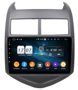 Autoradio Homologado CHEVROLET SONIC 2013-18 Procesador 8 Nucleos (128+8) Android 11 - Pantalla 8" con WIFI-GPS-BT-Procesador Audio DSP, Carplay Inalambrico y Android Auto + CamRet + TV Full HD (Importación 10D) PREMIUM series