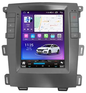 Autoradio Homologado Tesla FORD EDGE años del 2009-15 Procesador 8 Nucleos (128+8) Android 12 - Pantalla 9.7" Tecnologia Ips con WIFI-GPS-BT-Procesador Audio DSP +Cam + Carplay inalambrico (Importación 10D) PREMIUM Series