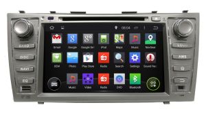 Autoradio Homologado TOYOTA CAMRY 2007-11 Procesador 8 Nucleos (128+8) Android 11 - Pantalla 8" con DVD-WIFI-GPS-BT-Procesador Audio DSP, Carplay Inalambrico y Android Auto + CamRet + TV Full HD (Importación 10D) PREMIUM series