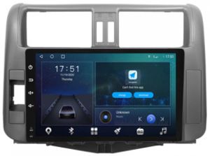 Autoradio para TOYOTA LAND CRUISER PRADO años 2010-13, Pantalla QLED de 9" Procesador 8 Nucleos (64+4), Android 12 con Carplay inalambrico + procesador de audio DSP-GPS-BT-USB-WIFI-Chip4G (EN STOCK) OCTA64 SERIES