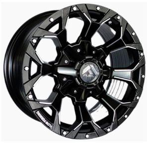 Juego de aros PDW Wheels  modelo 601  mbmf - 16"x8.0" - 5x114.3 (10h)