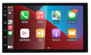 Autoradio universal ANDROID 13 Pantalla 7" 2DIN, Procesador 4 Nucleos (32+2) con WIFI-GPS-BT-USB+Carplay Inalam + Camara Retro (EN STOCK)