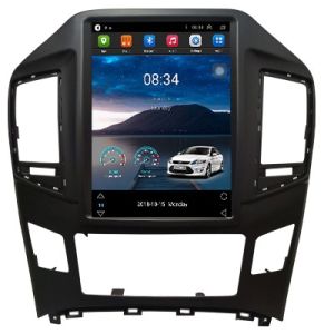 Autoradio Homologado Tesla HYUNDAI H1 años 2014-21 Procesador 8 Nucleos (128+8) Android 13 - Pantalla 9.7" Tecnologia Ips con WIFI-GPS-BT-Procesador Audio DSP +Cam + Carplay inalambrico (Importación 7D) PREMIUM Series