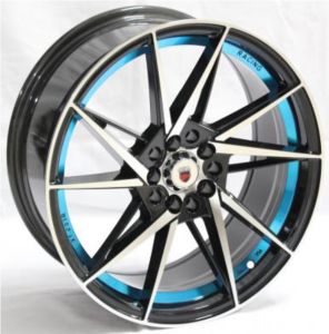 Juego de aros marca VARELOX Wheels  modelo AD5840  m3b-blue - 14"x5.5" - 4x114.3 (8h)