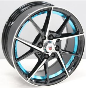 Juego de aros marca VARELOX Wheels  modelo AD5844  m3b-blue - 14"x5.5" - 4x114.3 (8h)