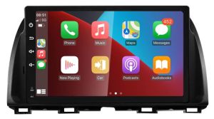 Autoradio para MAZDA CX5 años 2012-15, Procesador 4 Nucleos (64+2) Android 13 - Pantalla 10" con CARPLAY y ANDROID AUTO Inalambrico + WIFI-GPS-BT (EN STOCK) QUAD64+2RAM-KBT SERIES