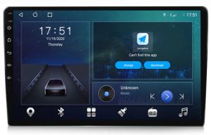 Autoradio Universal con Pantalla QLED de 10" Procesador 8 Nucleos (64+4), Android 13 con Carplay inalambrico + procesador de audio DSP-GPS-BT-USB-WIFI-Camara Retro-Chip4G (EN STOCK) OCTA64 SERIES