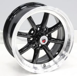 Juego de aros marca VARELOX Wheels  modelo B4251  black mf - 14"x7.0" - 4x100 (8h)