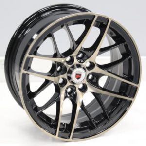 Juego de aros marca VARELOX Wheels  modelo B4401 black mf+bronze coating - 14"x6.5" - 4x100 (8h)