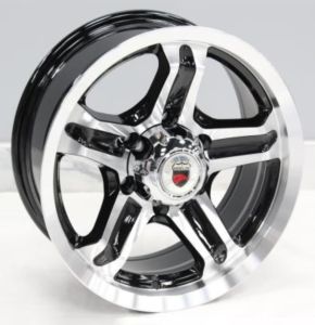 Juego de aros VARELOX Wheels  modelo B6945F  black mf - 16"x7.0" - 6x139.7