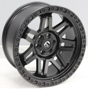 Juego de aros VARELOX Wheels  modelo B8321  matt black - 18"x9.0" - 6x139.7 - rép. FUEL