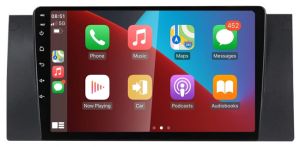 Autoradio para BMW para el modelo X5 E53 años del 1999-06, Procesador 4 Nucleos (64+2) Android 13 - Pantalla 9" con CARPLAY y ANDROID AUTO Inalambrico + WIFI-GPS-BT (EN STOCK) QUAD64+2RAM-KBT SERIES