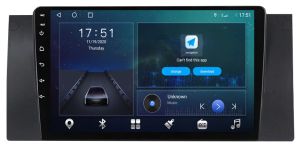 Autoradio para BMW para el modelo X5 E53 años del 1999-06, Pantalla QLED de 9" Procesador 8 Nucleos (64+4), Android 12 con Carplay inalambrico + procesador de audio DSP-GPS-BT-USB-WIFI-Chip4G (EN STOCK) OCTA64 SERIES