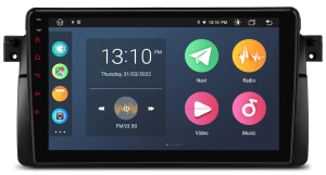Autoradio Homologada de ultima generación Marca BMW E46 años 1998-05, pantalla 9", Procesador Octacore (32+2), Android 11 con Carplay Inalambrico-DSP-GPS-BT-USB-WIFI-Camara Retro (IMPORTACION 10D) XTRONS SERIES