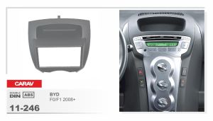 Consola para BYD F0/F1 2008-2016 marca CARAV modelo 11-246 (2DIN)