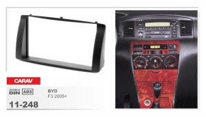 Consola para BYD F3 2005-2013  marca CARAV modelo 11-248 (2DIN)