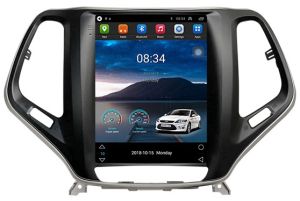 Autoradio Homologado Tesla para JEEP CHEROKEE SPORT años del 2014-19 Procesador 8 Nucleos (64+4) Android 11 - Pantalla 9.7" Tecnologia Ips con WIFI-GPS-BT-Procesador Audio DSP +Cam + Carplay inalambrico (Importación 7D) PREMIUM Series