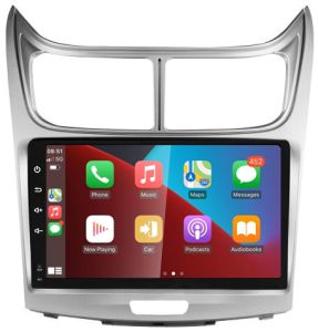 Autoradio para CHEVROLET SAIL años 2009-13, Procesador 4 Nucleos (64+2) Android 13 - Pantalla 9" con CARPLAY y ANDROID AUTO Inalambrico + WIFI-GPS-BT (EN STOCK) QUAD64+2RAM-KBT SERIES