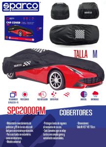 COBERTOR MARCA SPARCO 3 CAPAS COLOR NEGRO (M)