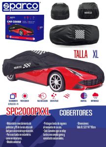 COBERTOR MARCA SPARCO 3 CAPAS COLOR NEGRO (XL)