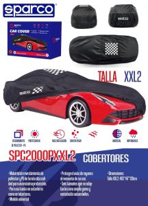 COBERTOR MARCA SPARCO 3 CAPAS COLOR NEGRO (XXL2)