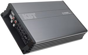 Amplificador de 4 canales marca KBT modelo D4-1500MD (150W x 4 @ 4 OHM)