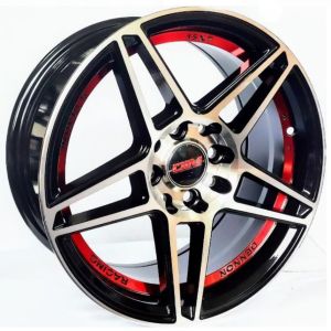 Juego de aros marca PDW Wheels  modelo DM621-18  tr/bmfu red - 15"x7.0" - 4x114.3 (8h)