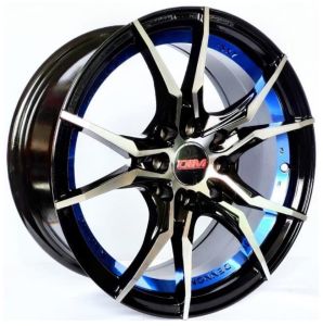Juego de aros marca PDW Wheels  modelo DM623-09  tu/bmfu blue - 15"x7.0" - 4x114.3 (8h)