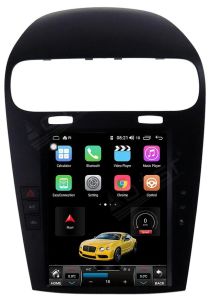 Autoradio Homologado Tesla DODGE modelo JOURNEY años del 2012-20 Procesador 8 Nucleos (64+4) Android 11 - Pantalla de 10.4" con WIFI-GPS-BT-Procesador Audio DSP, Carplay Inalambrico y Android Auto + CamRet + TV Full HD (Importación 10D) PREMIU