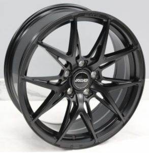 Juego de aros marca VARELOX Wheels modelo DX007 matt black - 15"x7.0" - 4x100 (8h)