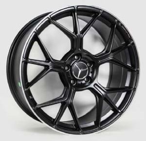 Juego de aros VARELOX Wheels  modelo FBX120  matt black + machine lip - 20"x8.5" - 5x112