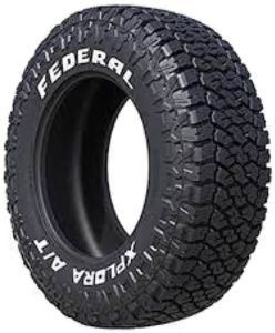 Llanta marca FEDERAL  modelo XPLORA A/T RWL  (10PR) TL  medida LT225/75 R16
