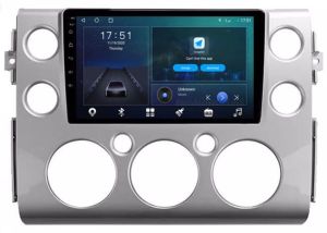 Autoradio para TOYOTA modelo FJ CRUISER años del 2003-21, Pantalla QLED de 9" Procesador 8 Nucleos (64+4), Android 12 con Carplay inalambrico + procesador de audio DSP-GPS-BT-USB-WIFI-Chip4G (EN STOCK) OCTA64 SERIES