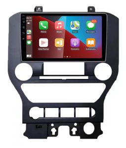 Autoradio para FORD MUSTANG años 2015-21 (LOW VERSION), Procesador 4 Nucleos (64+2) Android 13 - Pantalla 9" con CARPLAY y ANDROID AUTO Inalambrico + WIFI-GPS-BT (EN STOCK) QUAD64+2RAM-KBT SERIES