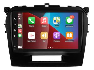 Autoradio para SUZUKI VITARA años 2015-21, Procesador 4 Nucleos (64+2) Android 13 - Pantalla 9" con CARPLAY y ANDROID AUTO Inalambrico + WIFI-GPS-BT (EN STOCK) QUAD64+2RAM-KBT SERIES