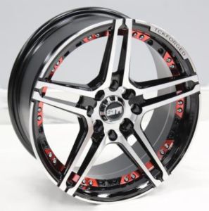 Juego de aros VARELOX Wheels  modelo H2276  black machined - 15"x7.0" - 4x100 (8h) - rép. STR