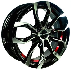 Juego de aros marca PDW  modelo H7003  mb red und  14"x5.5" - 4x114.3 (8h)