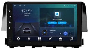 Autoradio para HONDA CIVIC años 2016-23, Pantalla QLED de 9" Procesador 8 Nucleos (64+4), Android 12 con Carplay inalambrico + procesador de audio DSP-GPS-BT-USB-WIFI-Chip4G (EN STOCK) OCTA64 SERIES